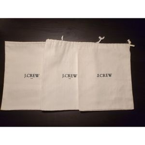 3 Pk J Crew Large Jewelry Pouch/Dustbag NWOT
